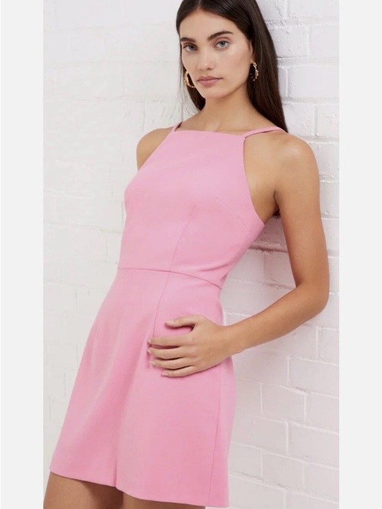 French Connection Dresses & Skirts - French Connection Whisper Square Neck Mini Dress Pink 4